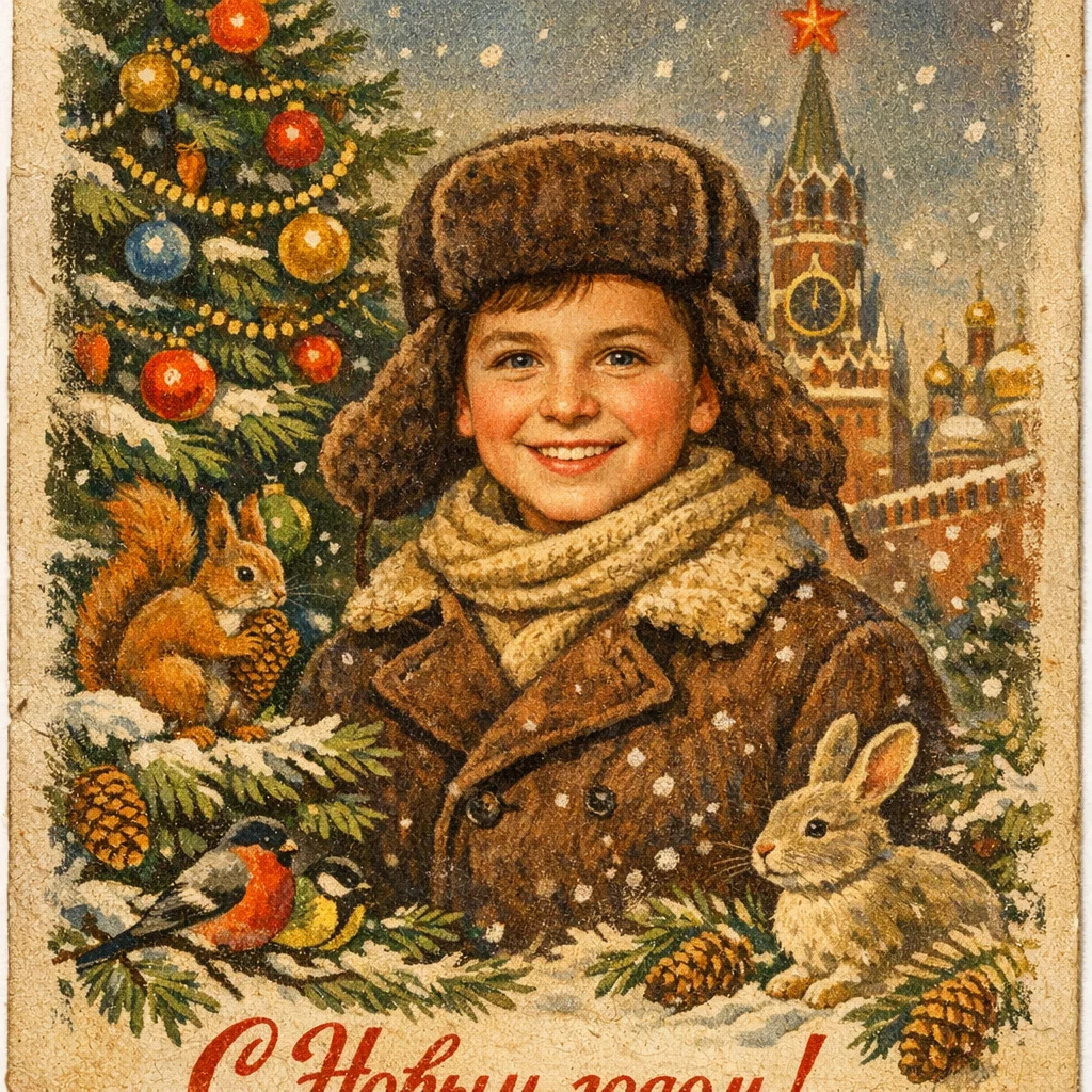 Советская Новогодняя Открытка