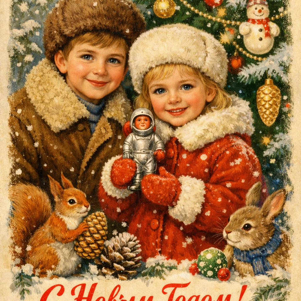 Советская Новогодняя Открытка