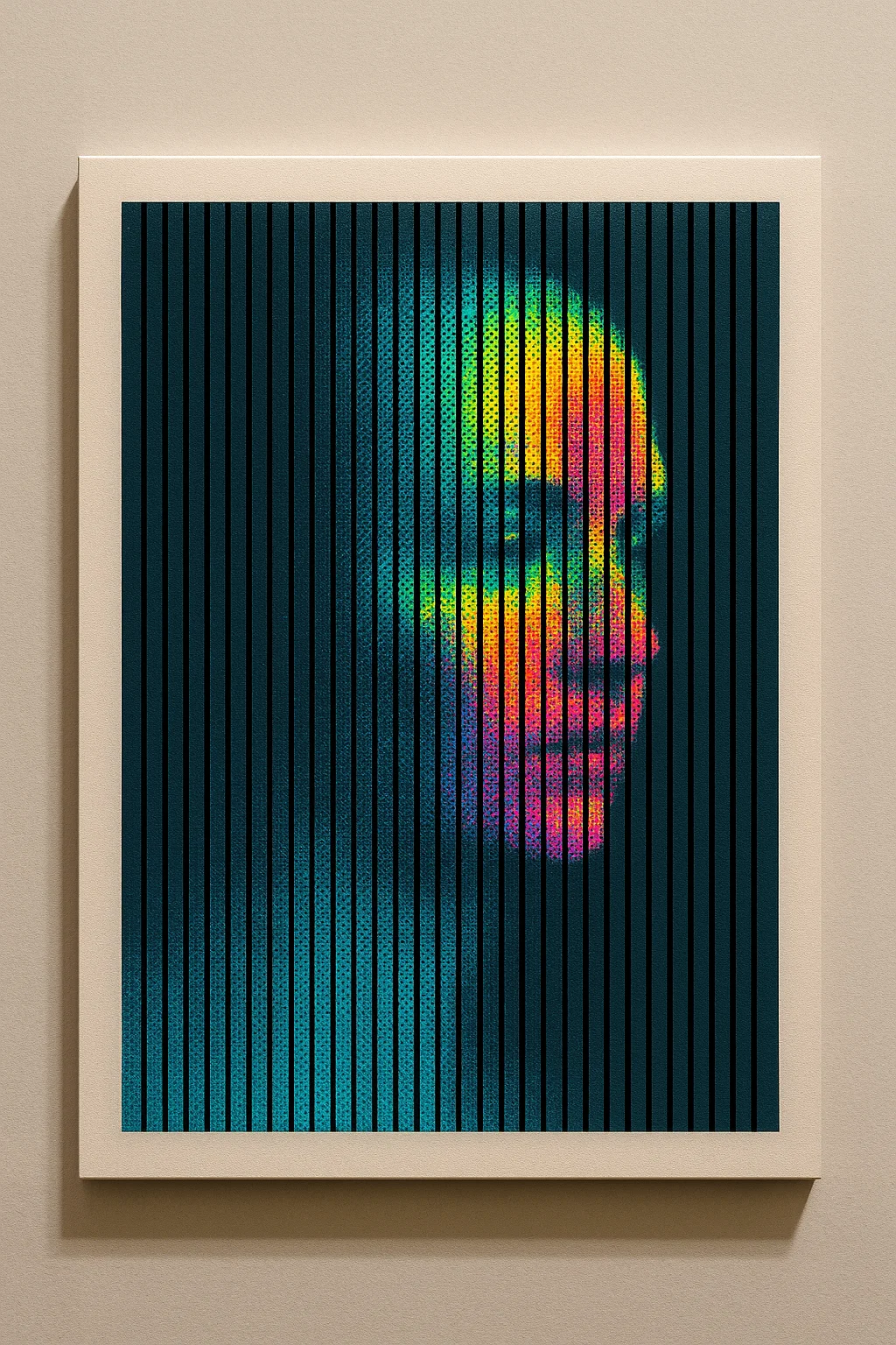 Cyan Slit Illusion