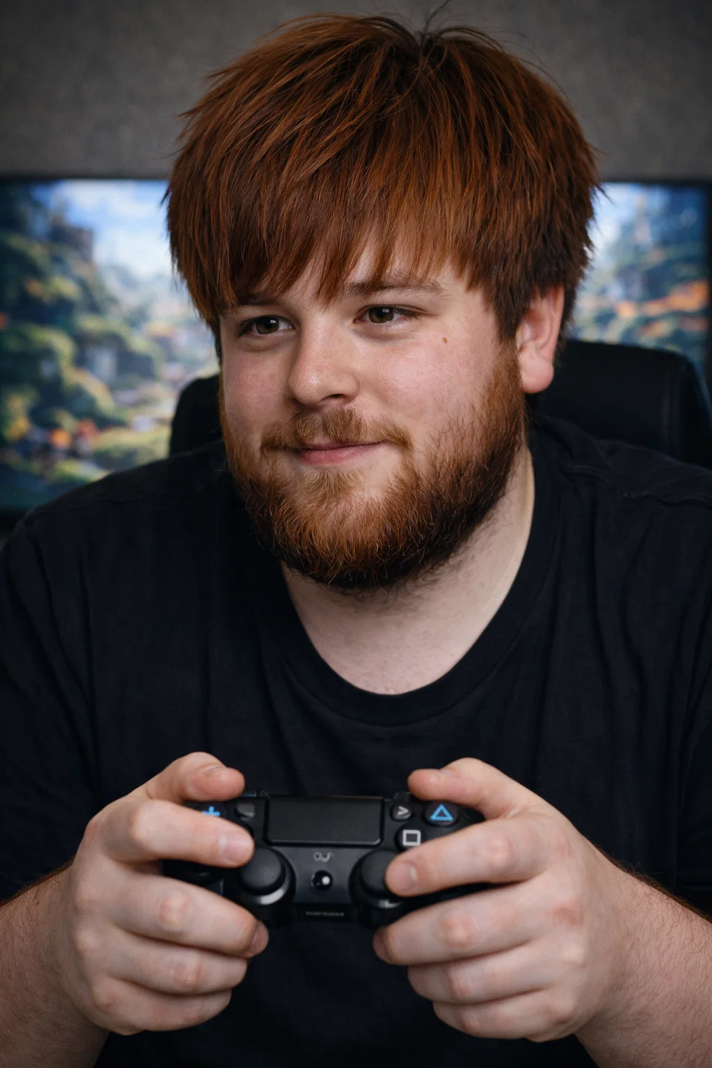 Focused Gamer Immersion