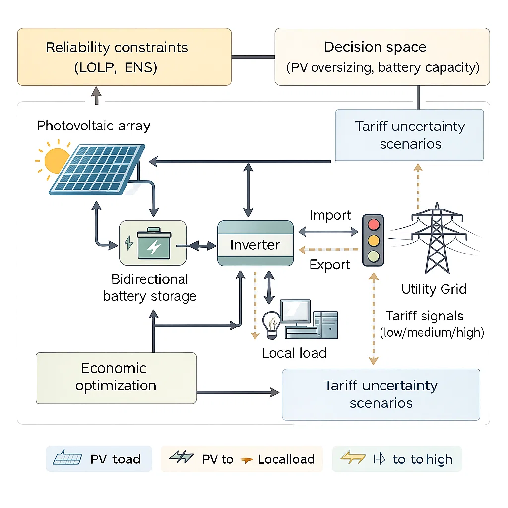 Grid-Interactive PV System Diagram
