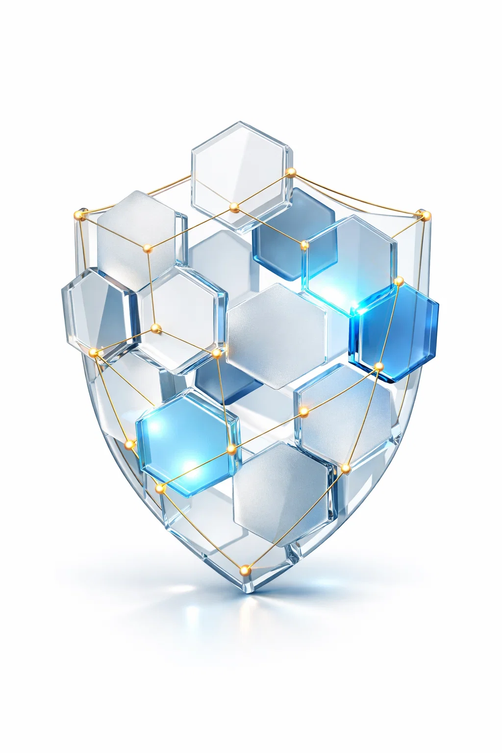 Hexagonal Glass Shield