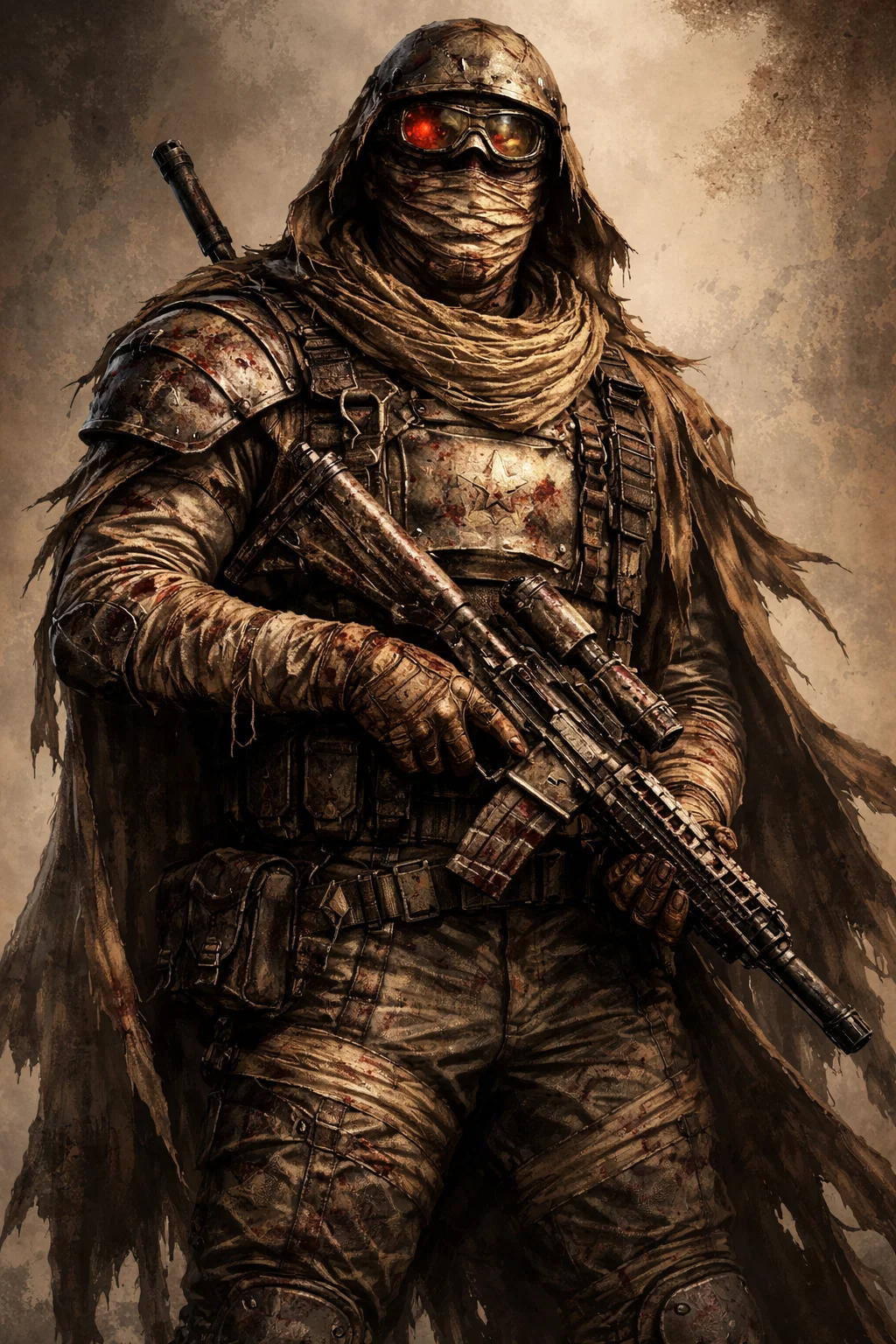Create a character who is a male around 6 feet 4 inches