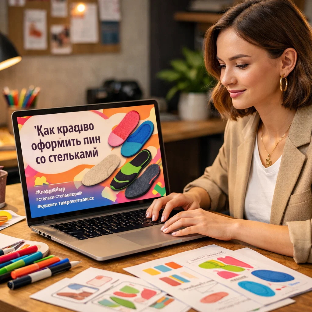A stylish young woman sitting at a desk, designing a