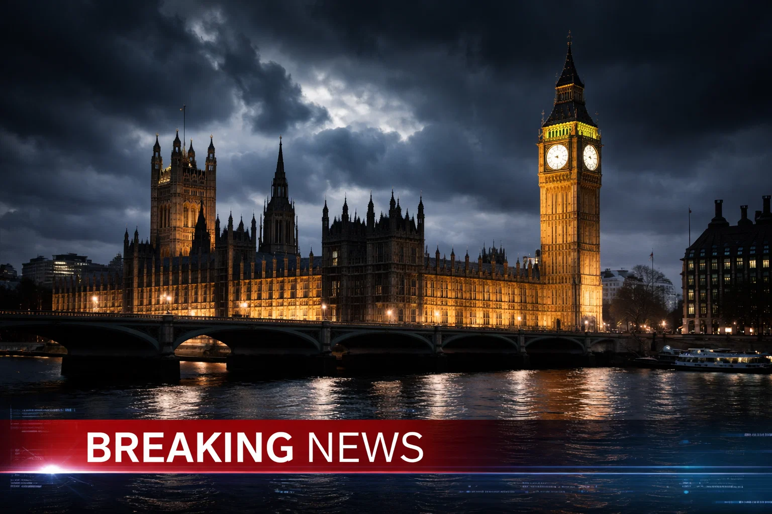 A cinematic, ultra-realistic breaking news style image of