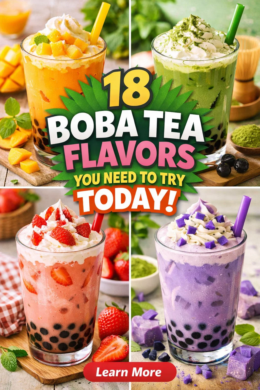Design a scroll-stopping Pinterest Pin for '18 Boba Tea