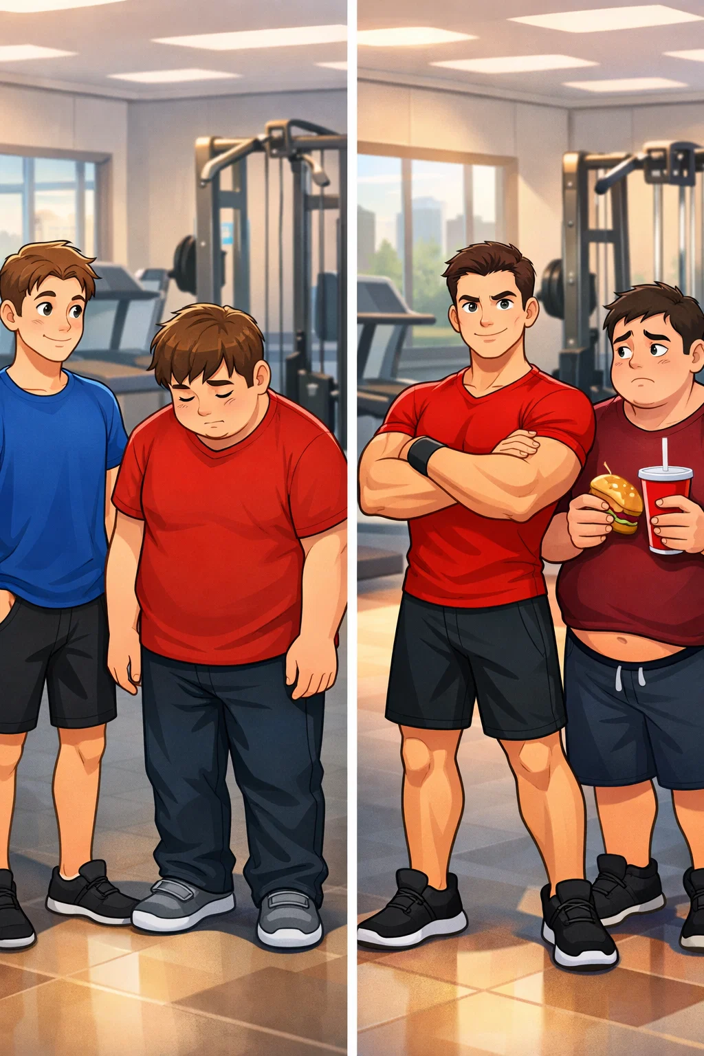 Style : animation/cartoon, couleurs vives, traits nets
