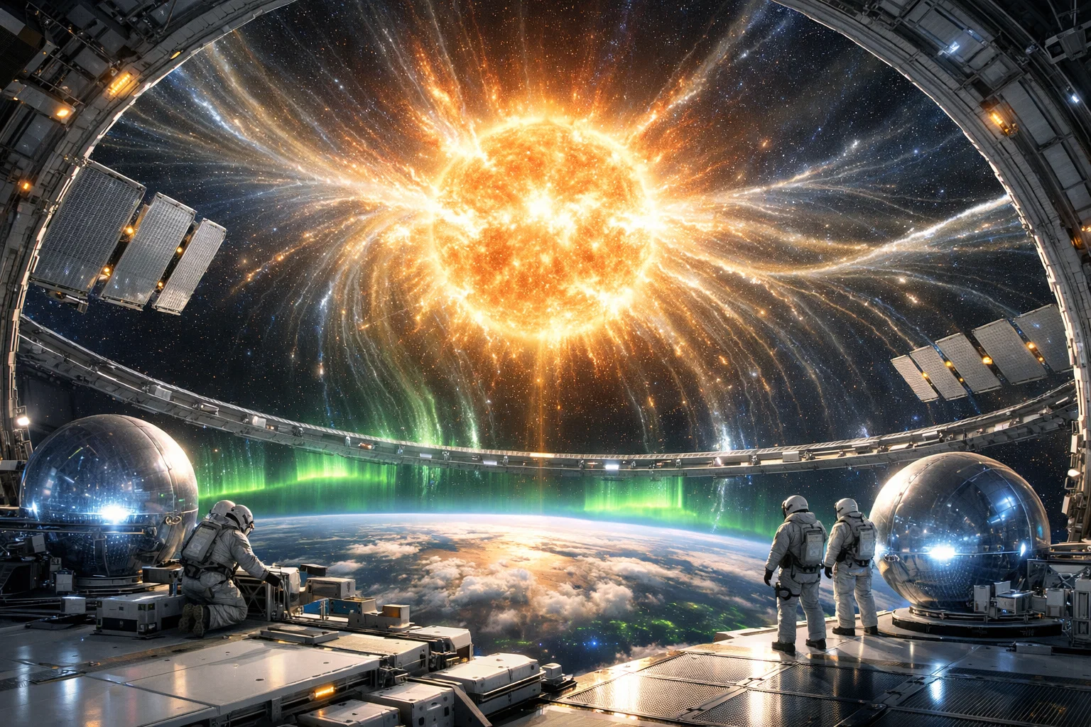 Point de vue depuis une plateforme du réseau orbital