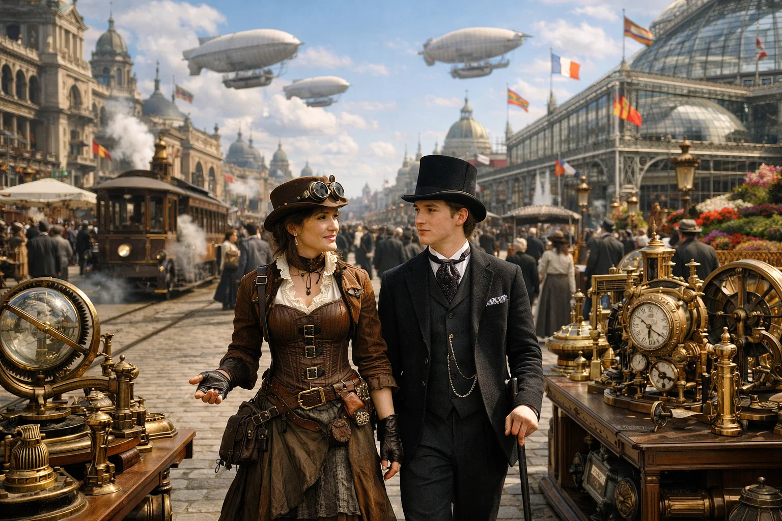 Steam-punk ultra-detailed, ultra-realistic