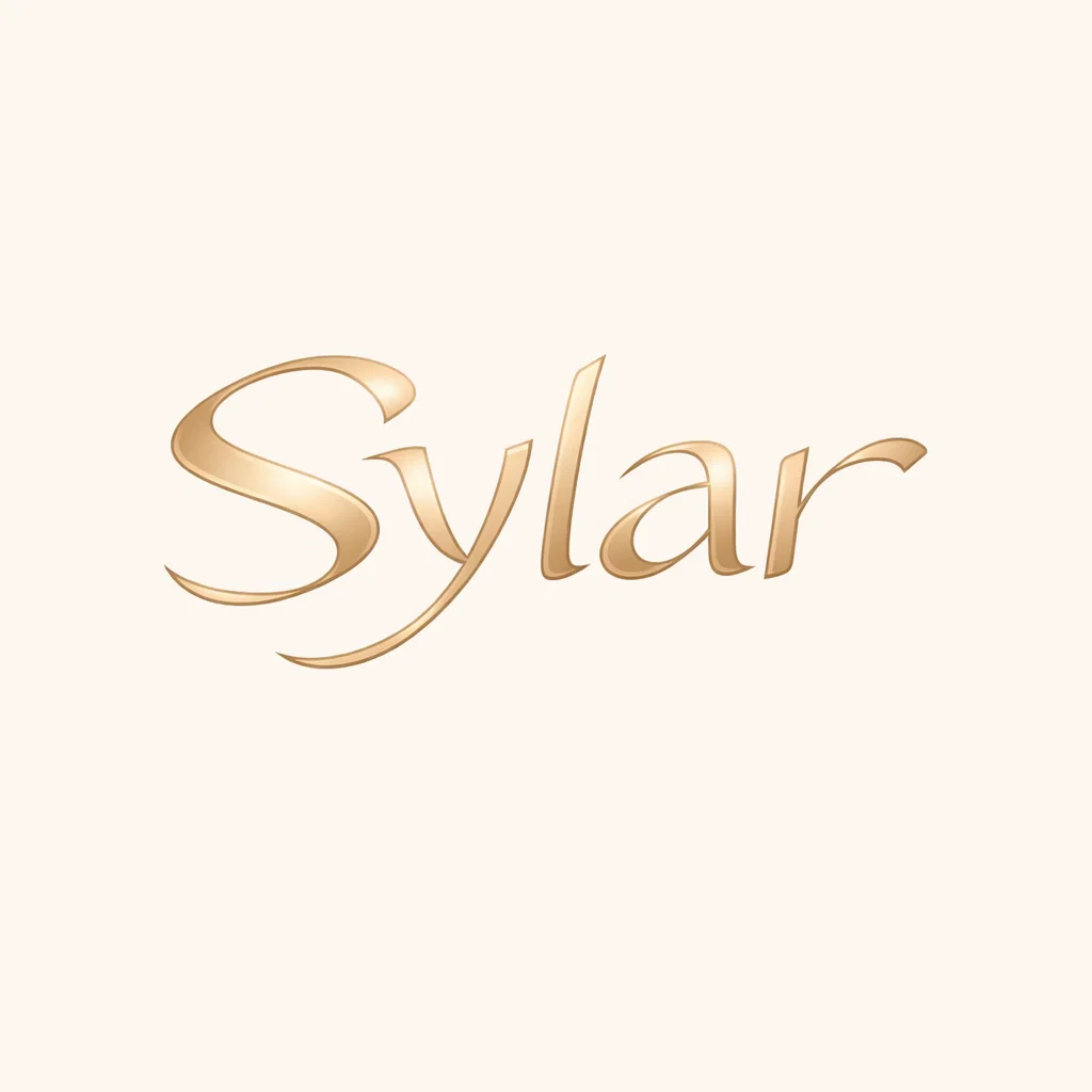 Design a luxury jewelry logo for the brand name “Sylar”