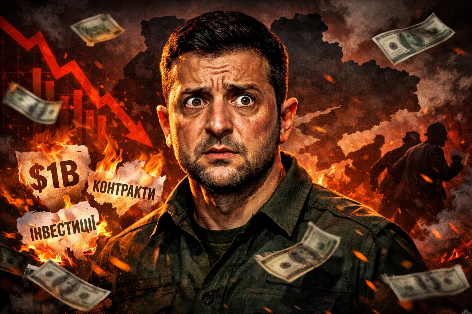 Створи драматичну, політичну сатиричну обкладинку для