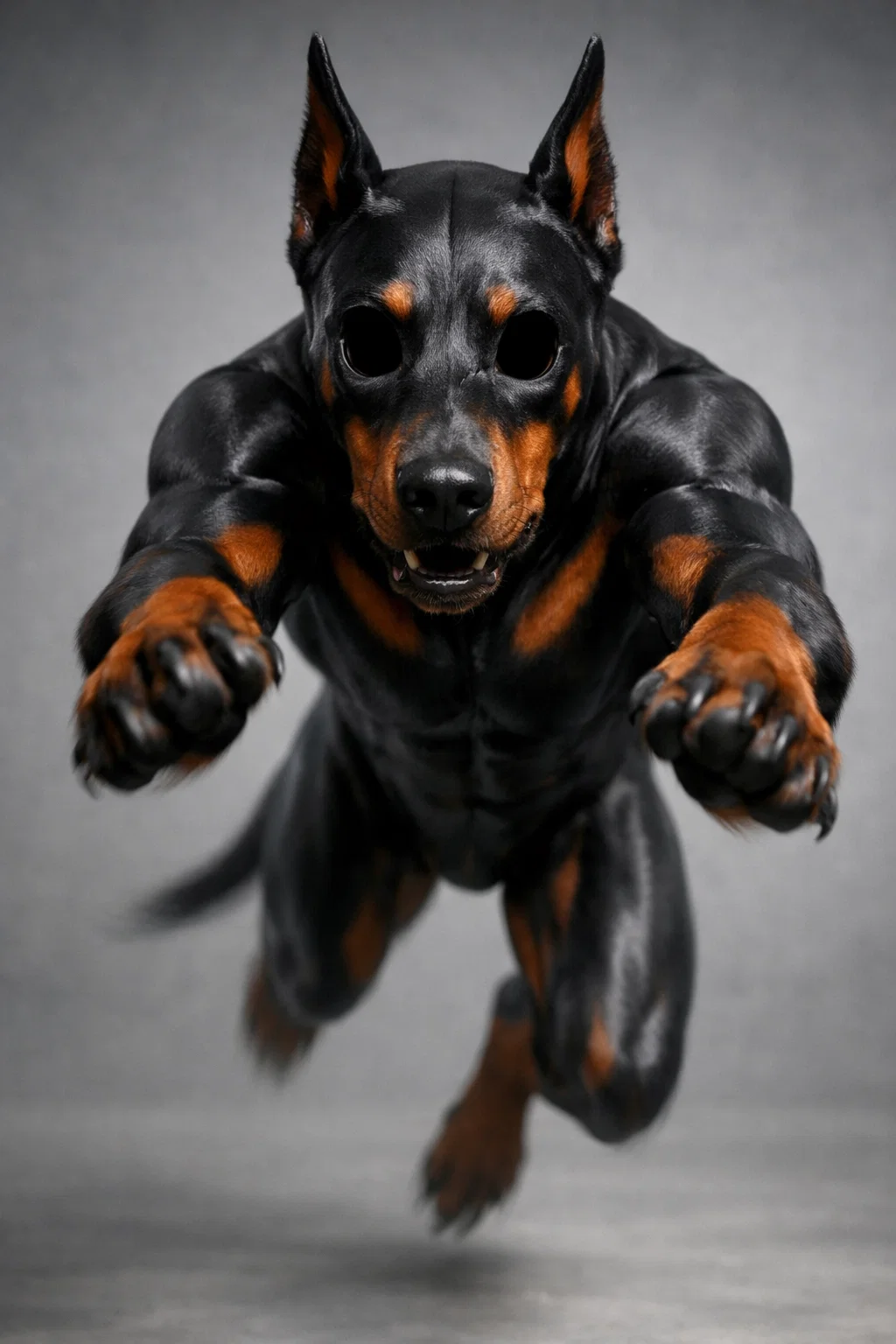 Leaping Doberman Suit