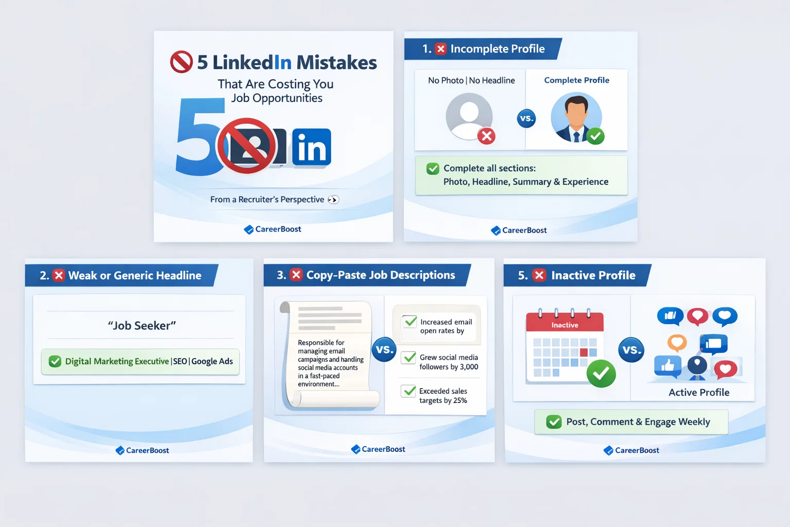 LinkedIn Profile Pitfalls