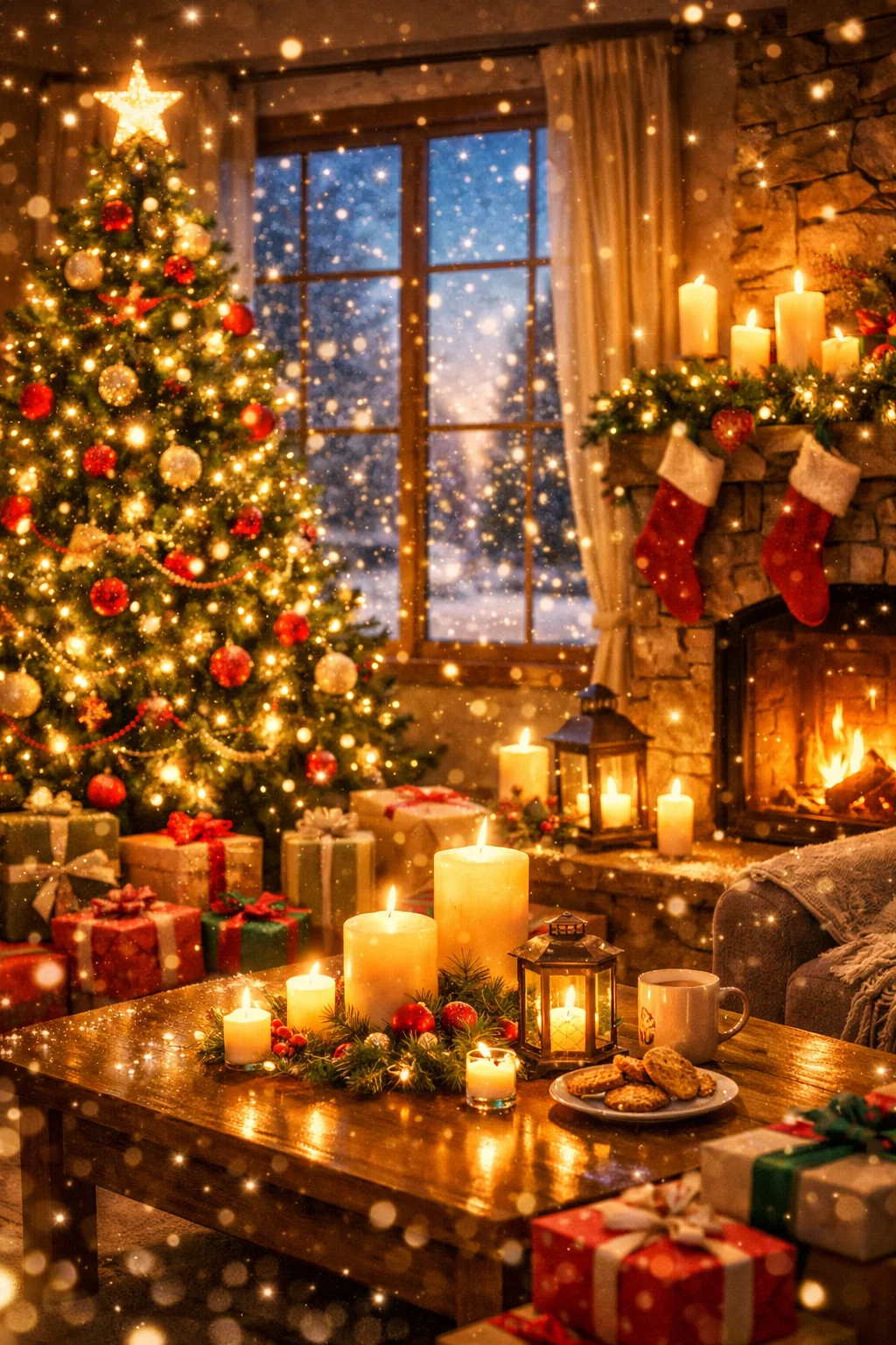 Magical Christmas Scene