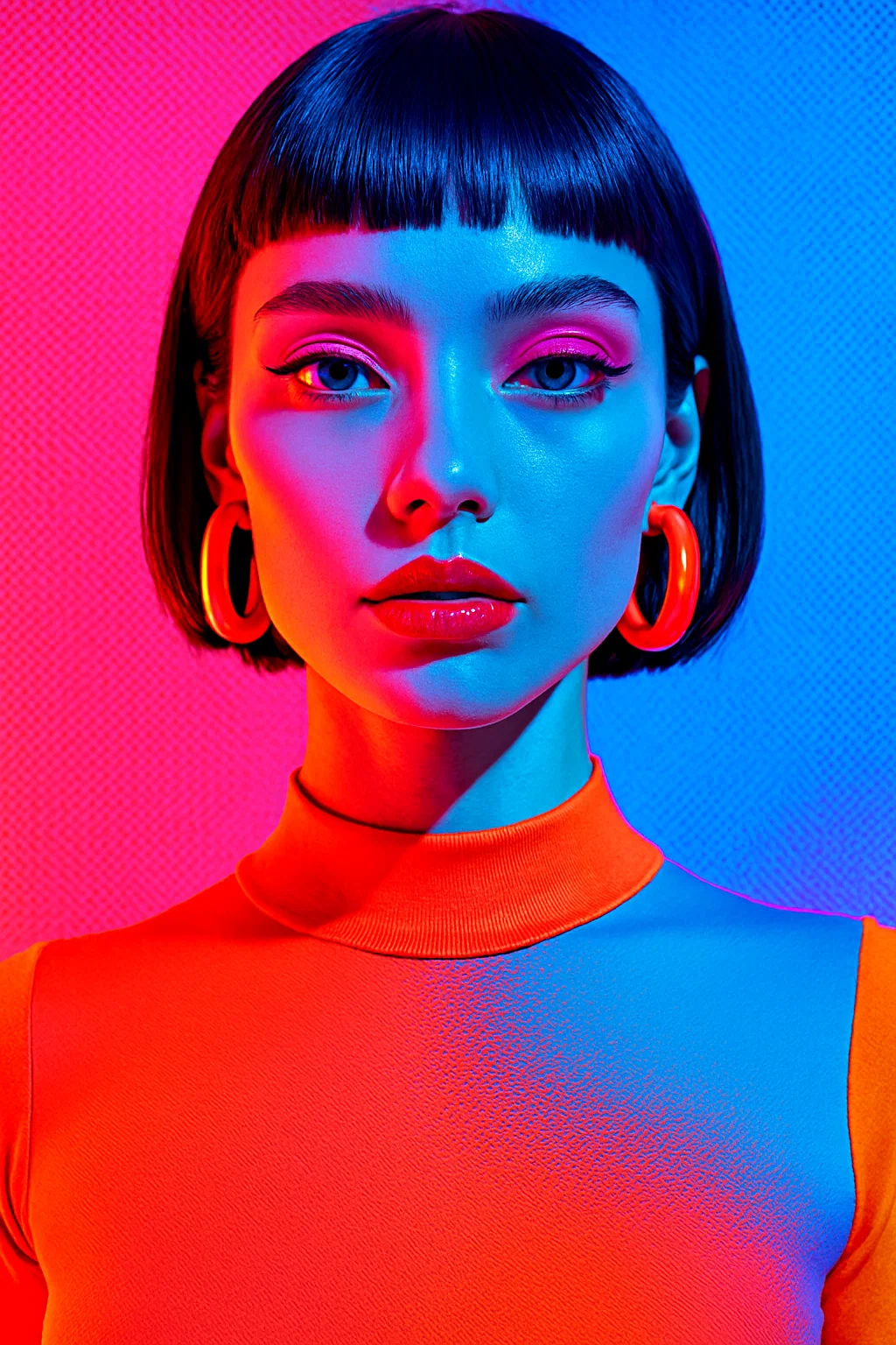 Neon Futuristic Portrait
