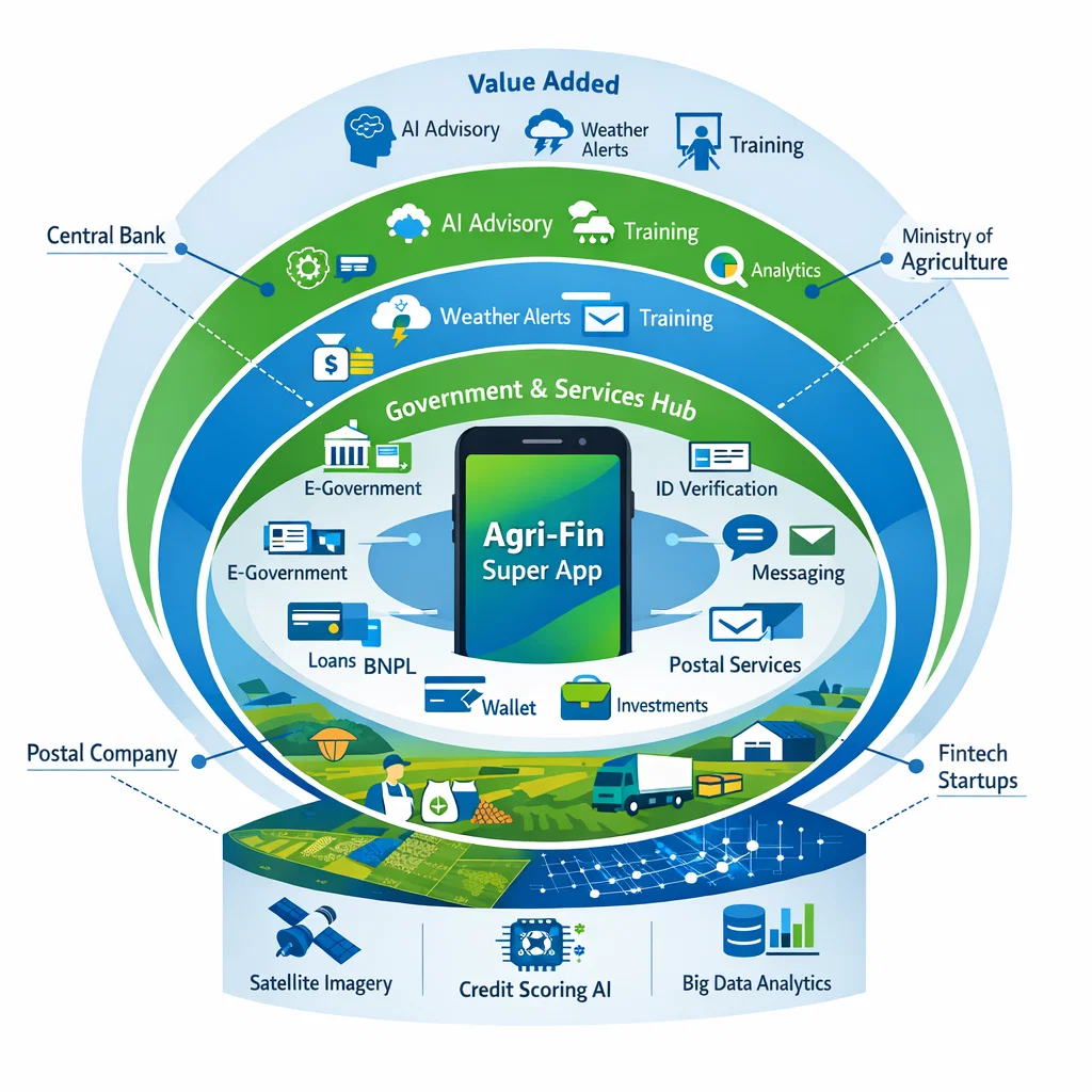 Rural Agri-Fin Ecosystem Diagram